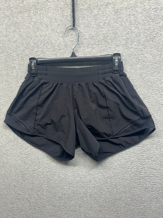 Lululemon Hotty Hot Short II Long 4" Size 6 Black