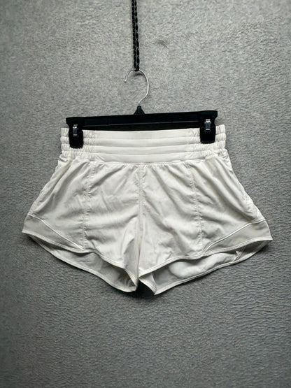 Lululemon Hotty Hot High-Rise Lined Short 2.5" Size 6 White