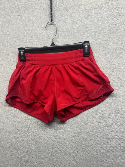 Lululemon Hotty Hot Short II 2.5" Size 6 Dark Red