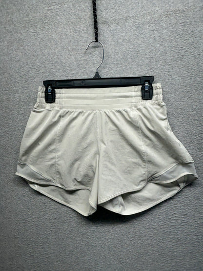 Lululemon Hotty Hot High-Rise Lined Short 4" Size 6 Bone