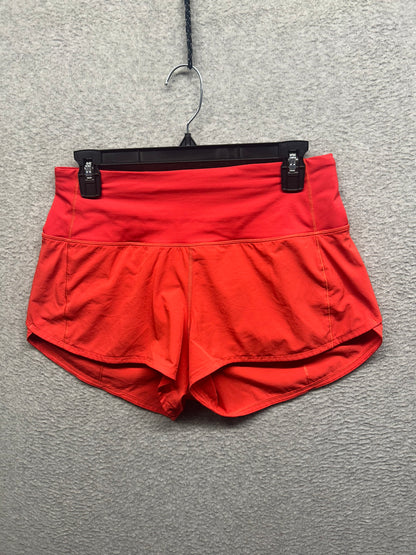 Lululemon Speed Up High-Rise Lined Short 2.5" Size 6 Solar Orange