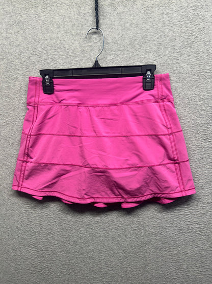 Lululemon Pace Rival Mid Rise Skirt Tall Size 6 Sonic Pink