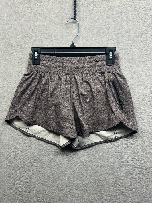 Lululemon Tracker Short V 4" Size 6 Heathered Black