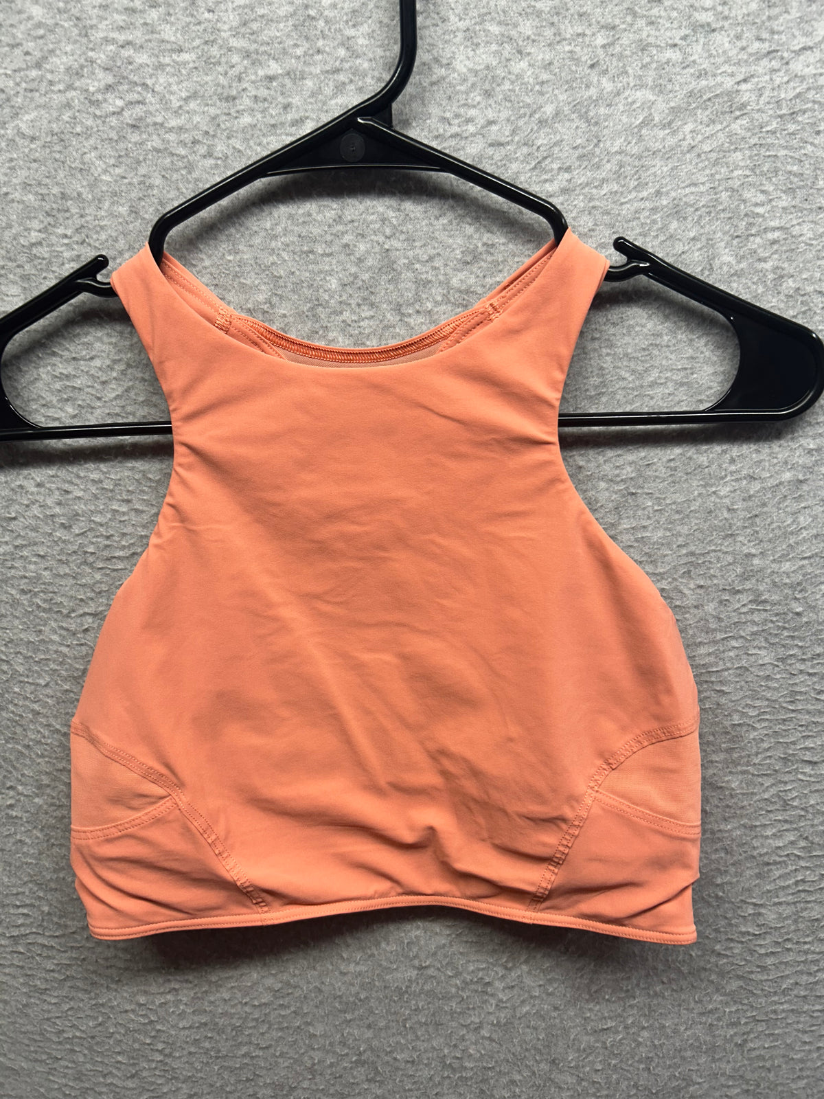 Lululemon Mesh-Back Train Bra Size 6 Sunny Coral