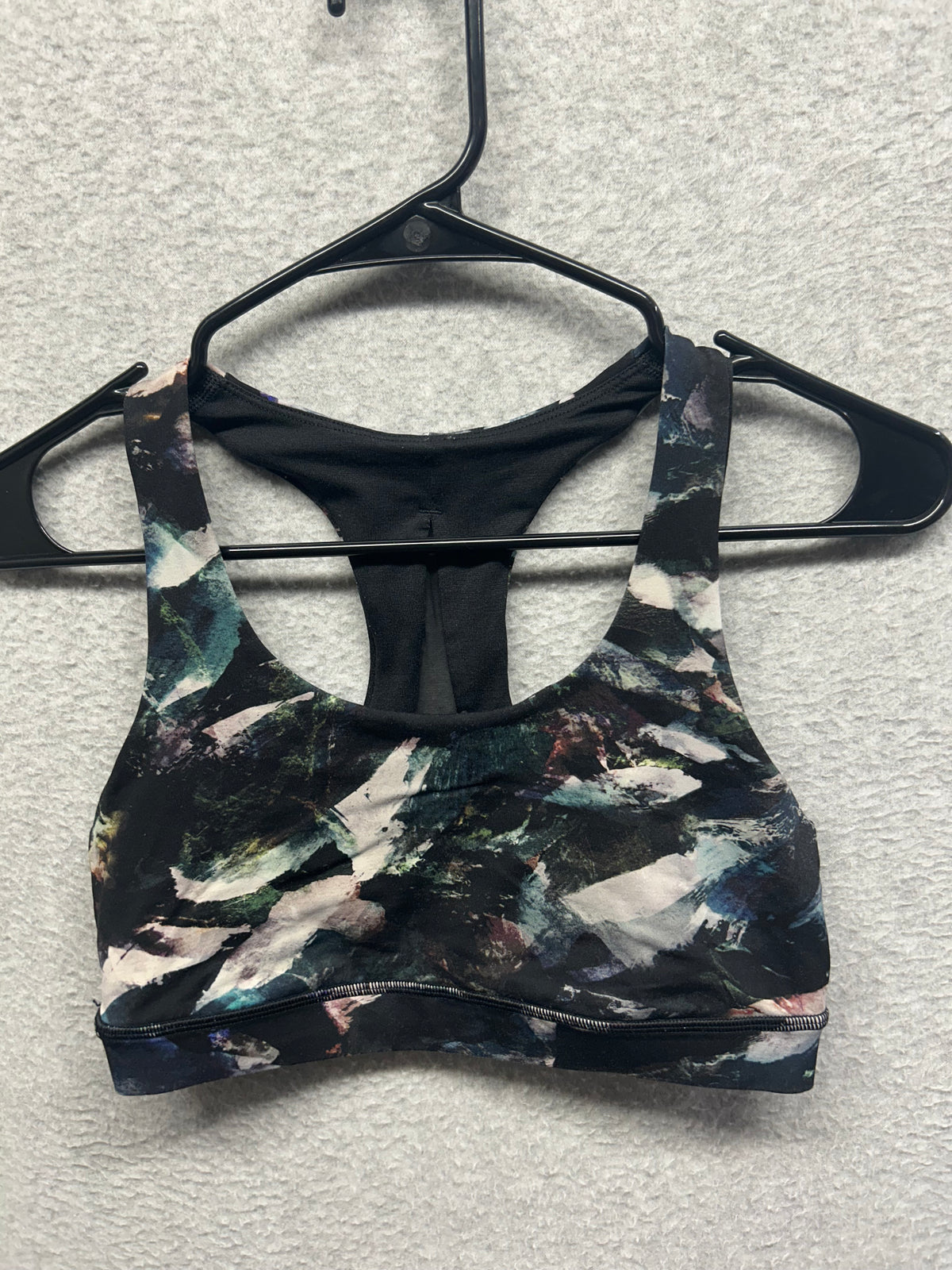 Lululemon Invigorate Bra Size 6 Azurite Poppy Coral Multi