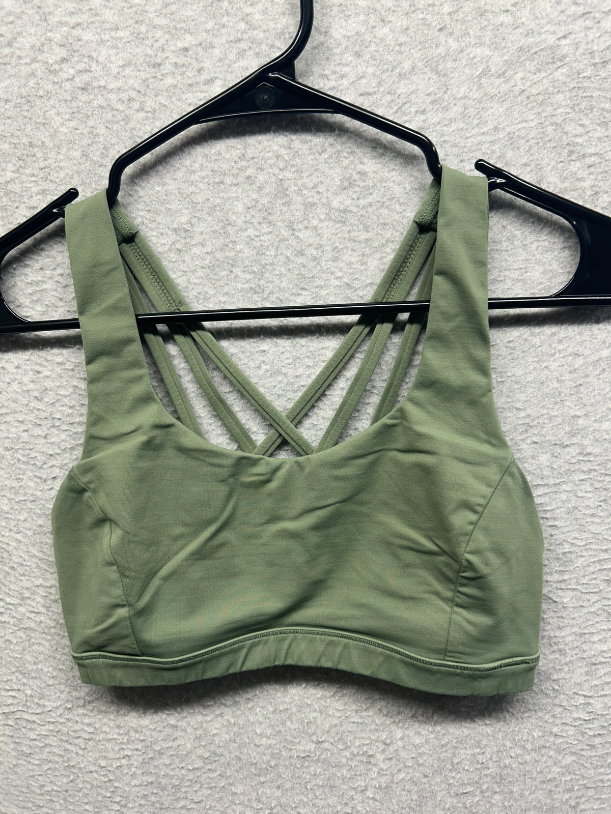 Lululemon Free to Be Serene Bra Size 6 Bronze Green