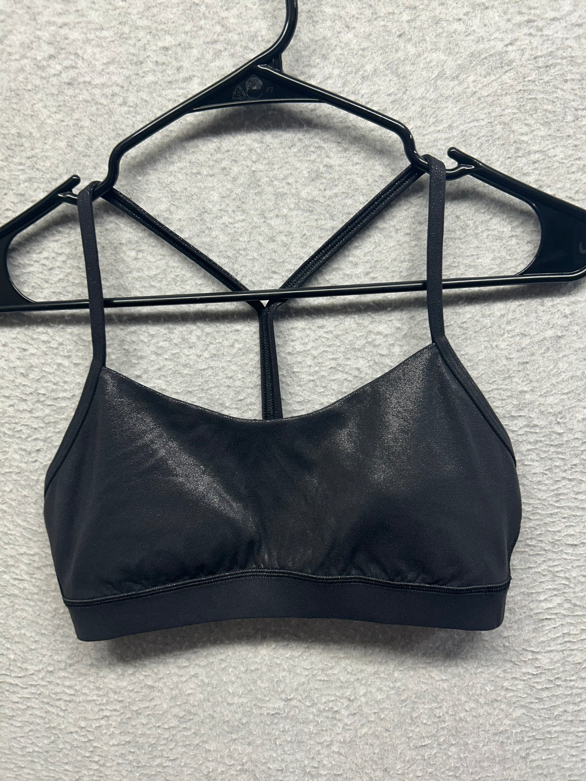 Lululemon Flow Y Nulu Bra Shine Size 6 Radiate Foil Print Black