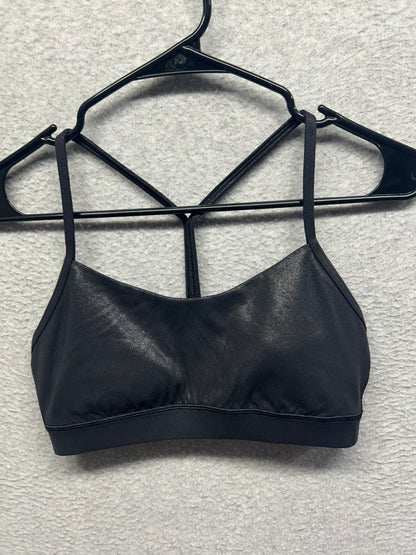 Lululemon Flow Y Nulu Bra Shine Size 6 Radiate Foil Print Black