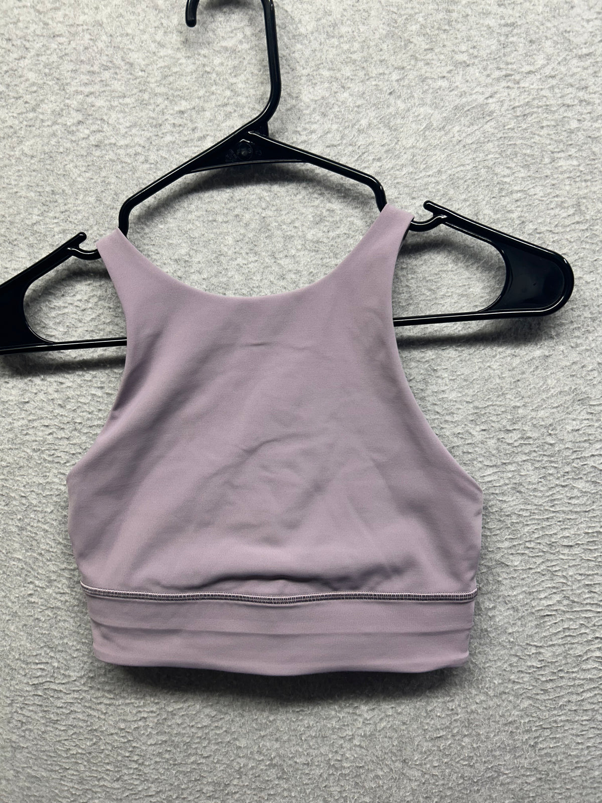 Lululemon Energy Bra High Neck Long Line Tough Size 6 Violet Verbena