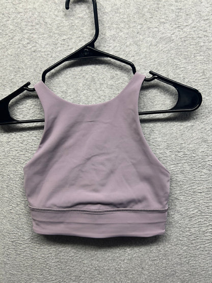 Lululemon Energy Bra High Neck Long Line Tough Size 6 Violet Verbena