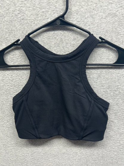 Lululemon Ribbed Nulu High-Neck Yoga Bra Size 6 Black