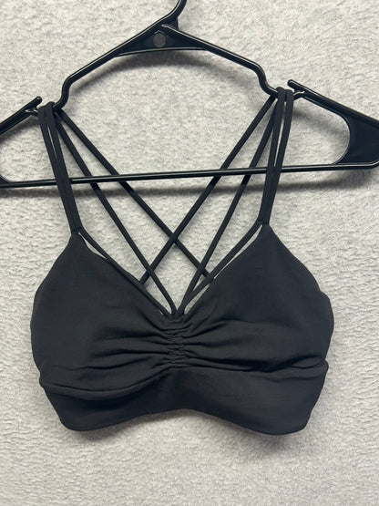 Lululemon Nulu Strappy V-Neck Yoga Bra Size 8 Black