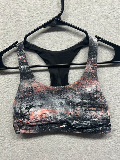 Lululemon Invigorate Bra Size 8 Azurite Poppy Coral Multi