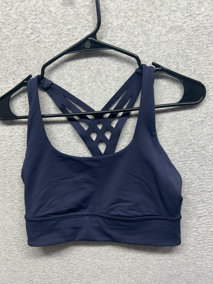 Lululemon Mind Over Miles Bra Size 8 Midnight Navy