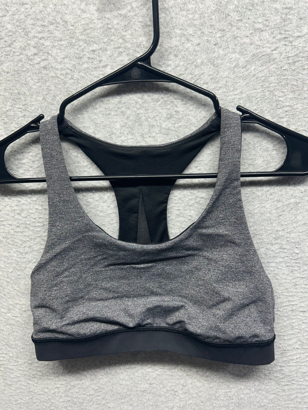 Lululemon Invigorate Bra Size 8 Heathered Black / Black