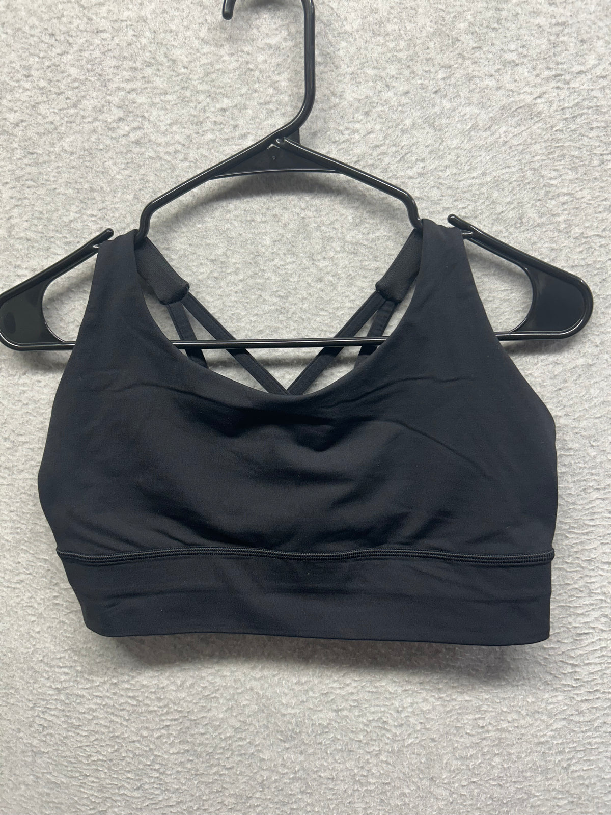 Lululemon Energy Bra Long Line Size 10 Black