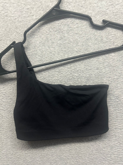 Lululemon Ribbed Nulu Asymmetrical Yoga Bra Size 2 Black