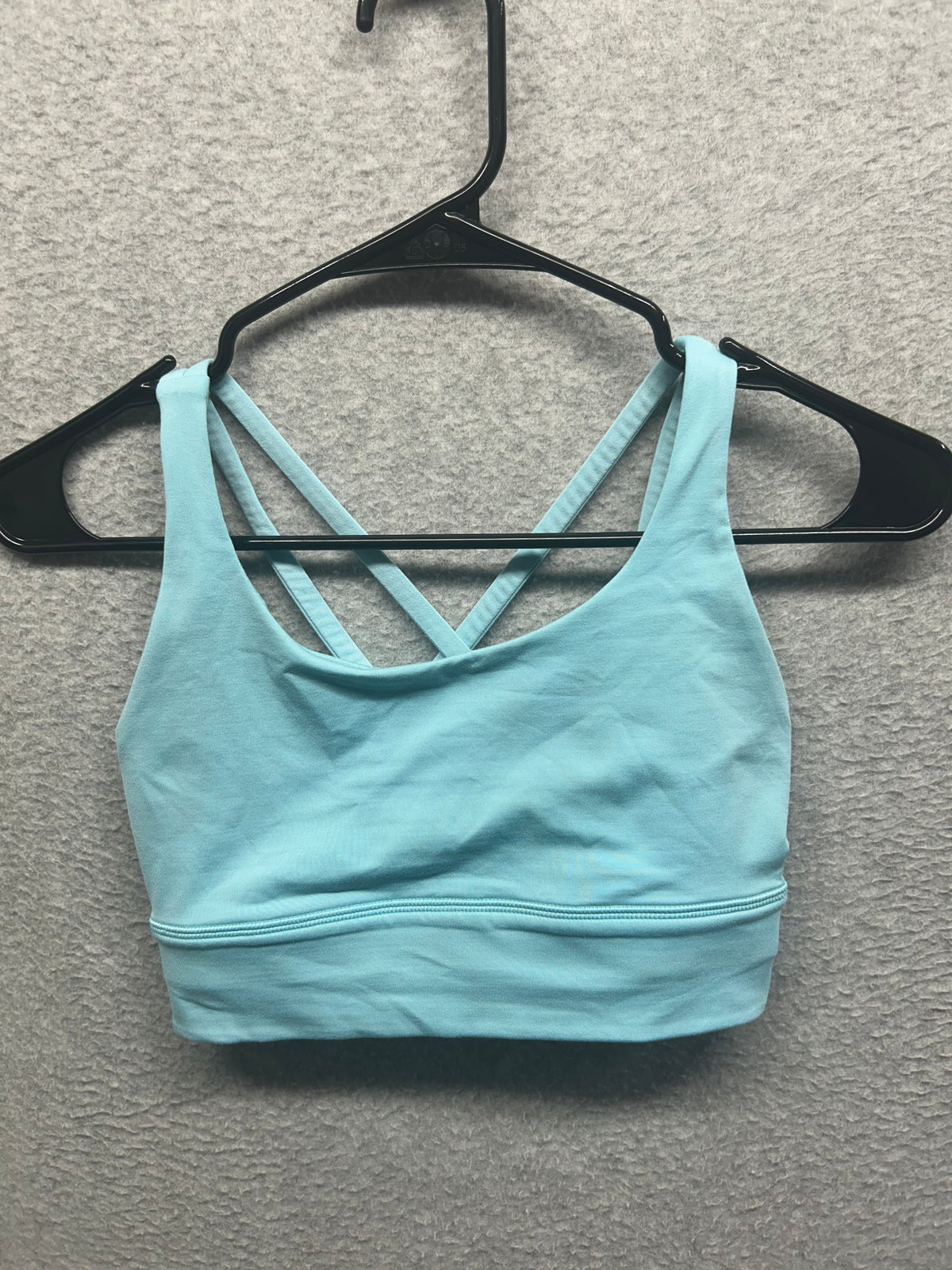 Lululemon Energy Longline Bra Size 4 Cyan Blue