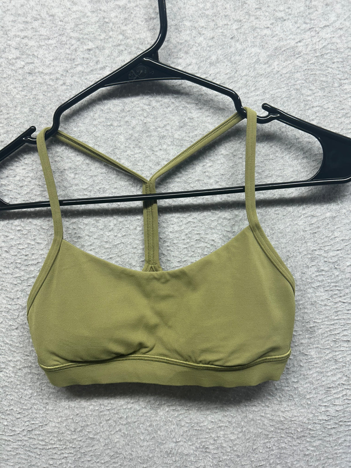 Lululemon Flow Y Nulu Bra Size 4 Bronze Green