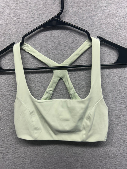 Lululemon SmoothCover Yoga Bra Size 4 Kohlrabi Green