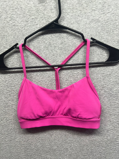 Lululemon Flow Y Bra Nulu Size 4 Calypso Pink