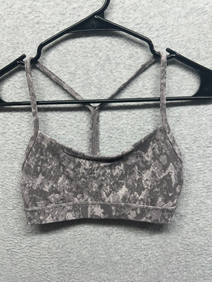 Lululemon Flow Y Bra Nulu Size 4 Hideaway Camo Lunar Rock Multi