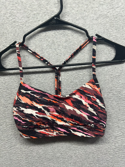 Lululemon Lunar New Year Flow Y Nulu Bra Size 6 Tiger Tide Smoky Red Multi
