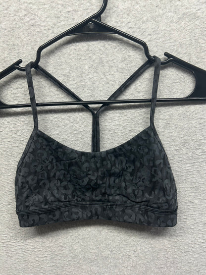 Lululemon Flow Y Nulu Bra Size 6 Cheetah Camo Deep Coal Multi