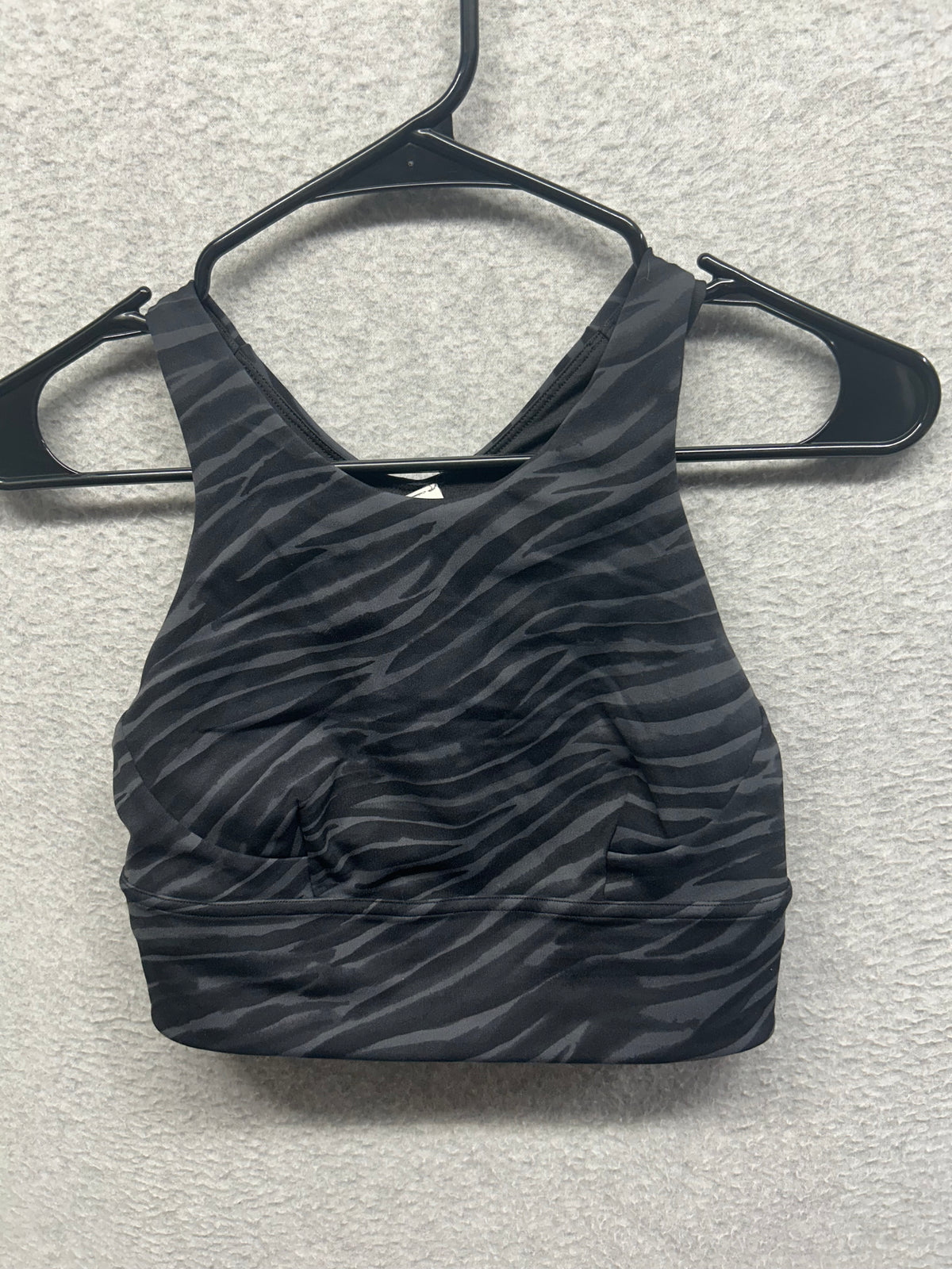 Lululemon Wunder Train Long-Line Bra Size 6 Le Tigre Camo Deep Coal Multi