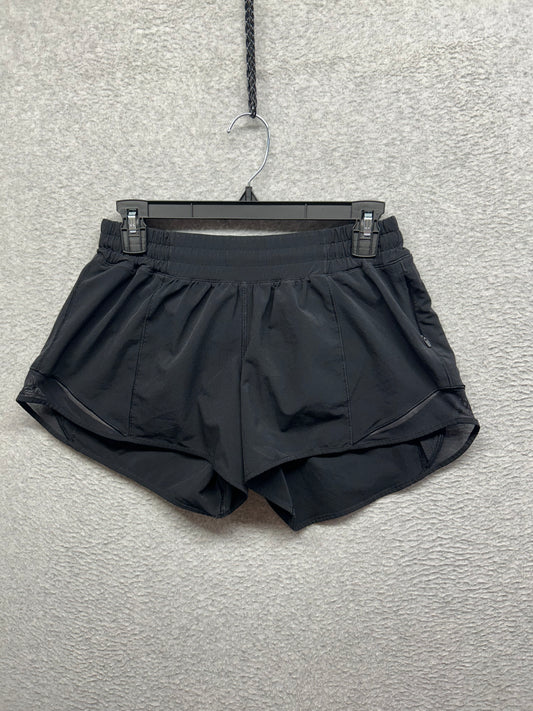 Lululemon Hotty Hot Short Long 4" Size 8 Black