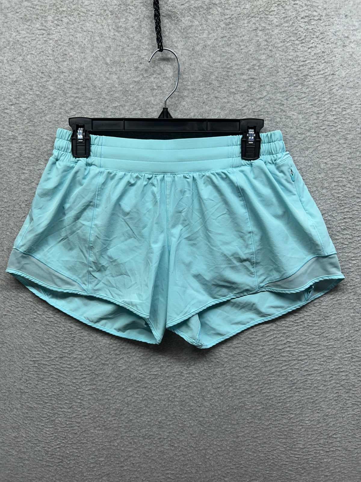 Lululemon Hotty Hot Short Long 4" Size 10 Icing Blue