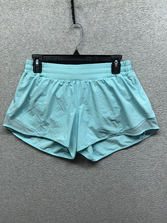 Lululemon Hotty Hot Short Long 4" Size 10 Icing Blue