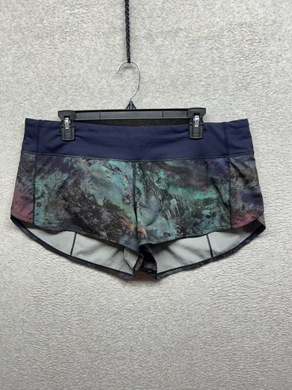 Lululemon Speed Up Short 2.5" Size 12 Radiant Multi / Midnight Navy