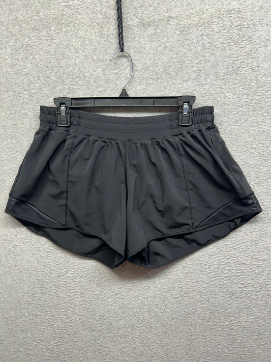 Lululemon Hotty Hot Short II Long 4" Size 12 Black