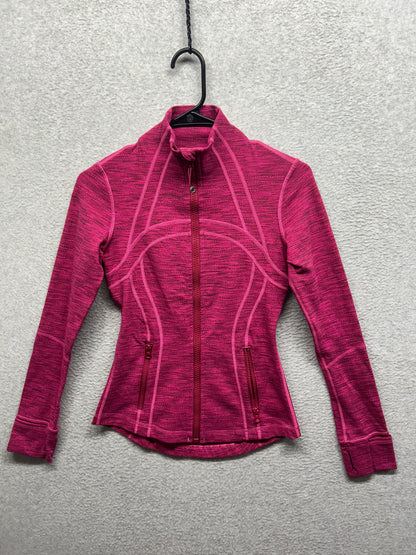 Lululemon Define Jacket Size 2 Heathered Jewelled Magenta