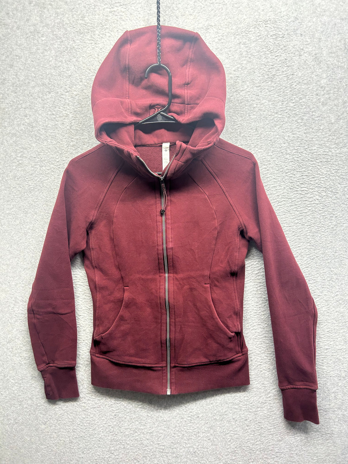 Lululemon Scuba Hoodie Light Cotton Fleece Size 4 Dark Adobe