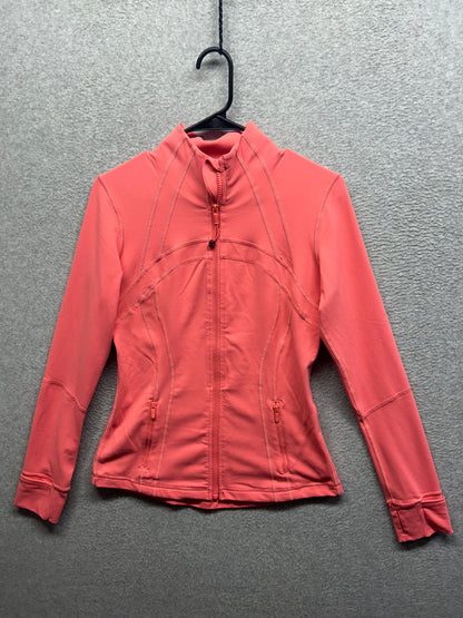 Lululemon Define Jacket Luon Size 8 Sunny Coral