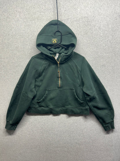 Lululemon Scuba Oversized Half-Zip Hoodie Size M/L Legacy Green / Gold