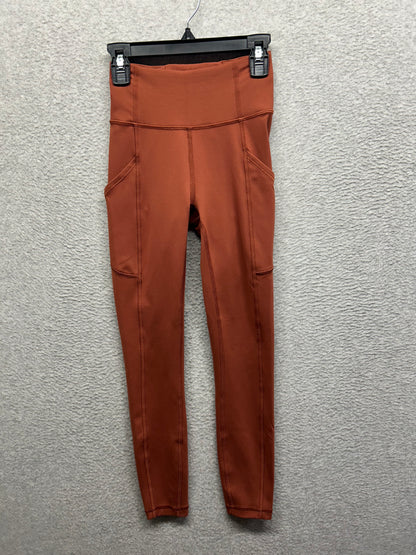 Lululemon Invigorate High-Rise Tight 25" Size 0 Dark Terracotta