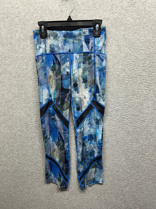 Lululemon On Pace Crop 21" Size 2 Sun Dazed Multi Blue