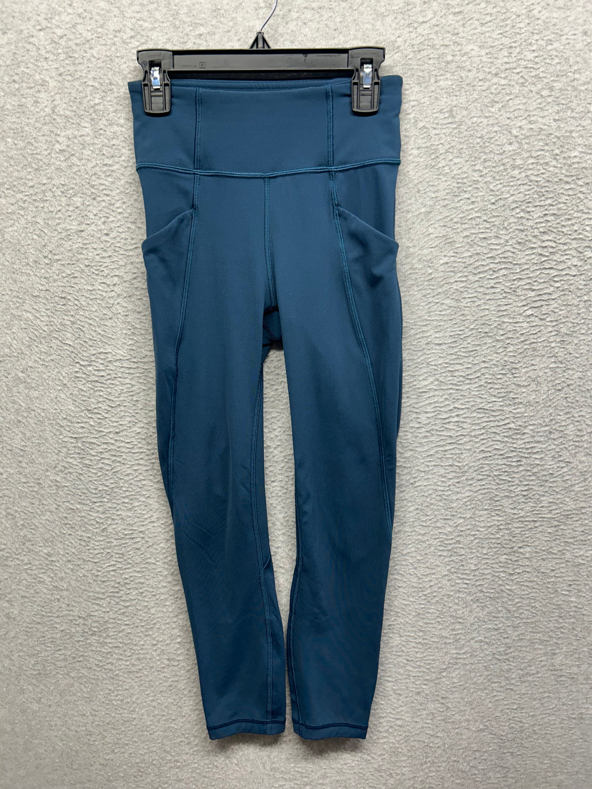Lululemon Time To Sweat Crop 23" Size 2 Night Diver