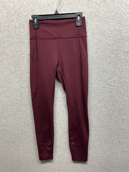 Lululemon In Movement Tight 25" Everlux Size 4 Garnet