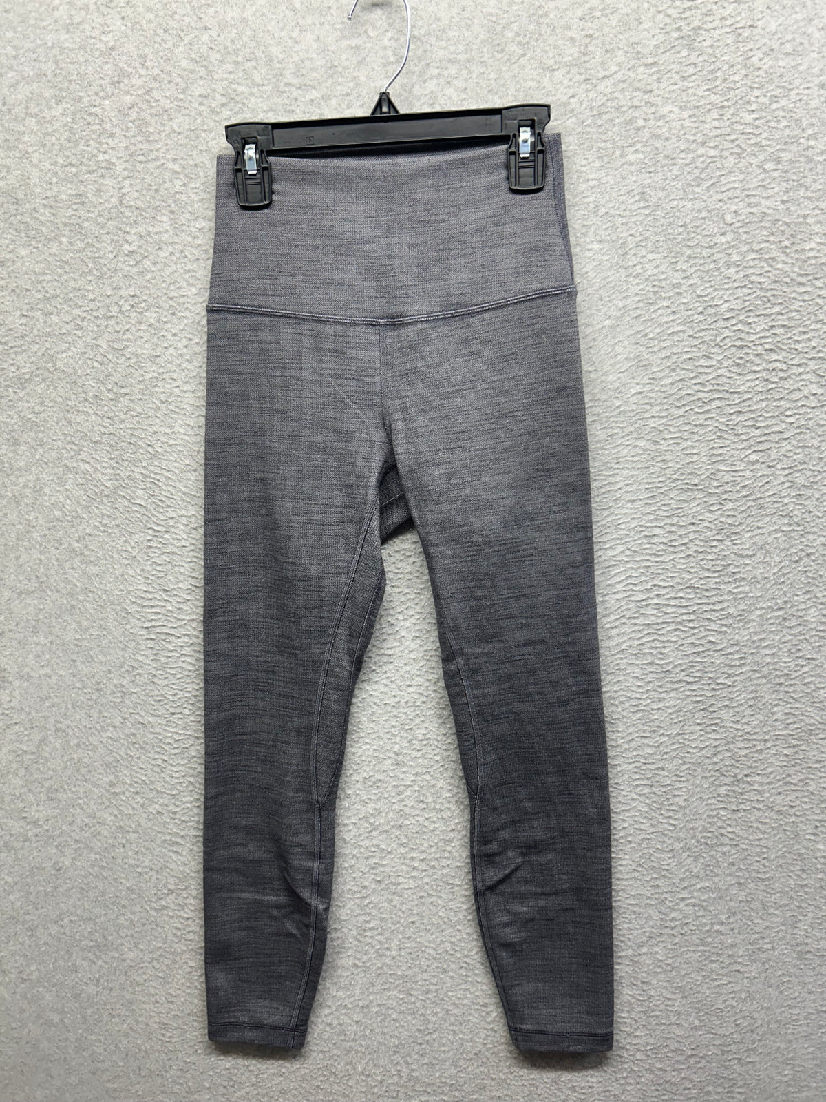 Lululemon Align Pant II 25" Size 4 Mini Heathered Herringbone Heathered Black White / Black