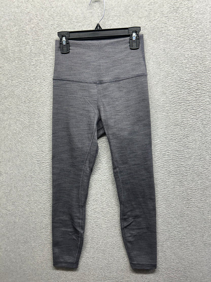 Lululemon Align Pant II 25" Size 4 Mini Heathered Herringbone Heathered Black White / Black