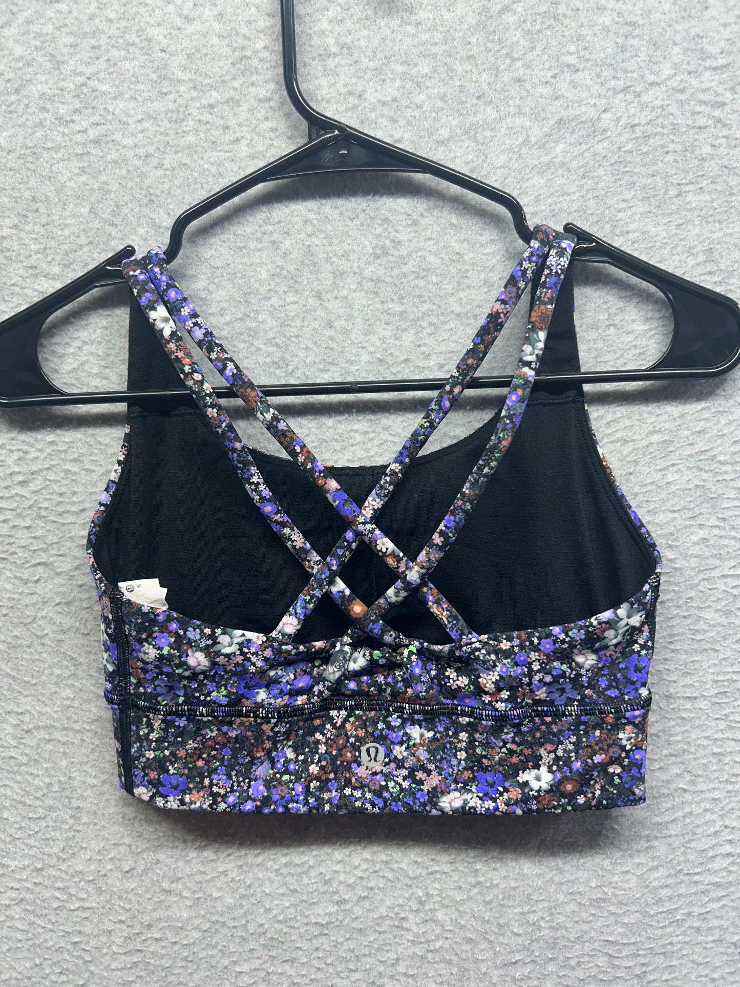 Lululemon Energy Longline Bra Medium Support, B–D Cups Size 6 Flower Burst Multi