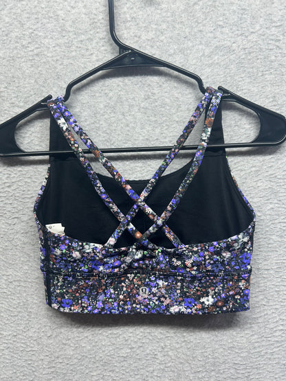 Lululemon Energy Longline Bra Medium Support, B–D Cups Size 6 Flower Burst Multi