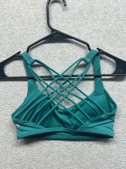 Lululemon Free to Be Bra Size 6 Wild Light Support, A/B Cup - Teal Lagoon