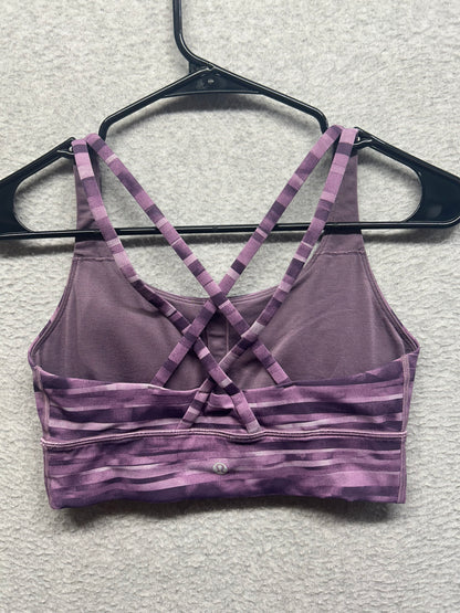 Lululemon Energy Bra Long Line Size 6 Shadowed Smoked Mullberry