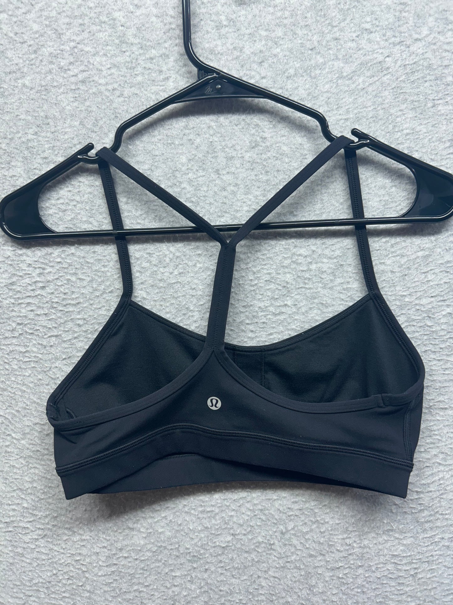 Lululemon Flow Y Bra Nulu Light Support, A–C Cups Size 8 Black