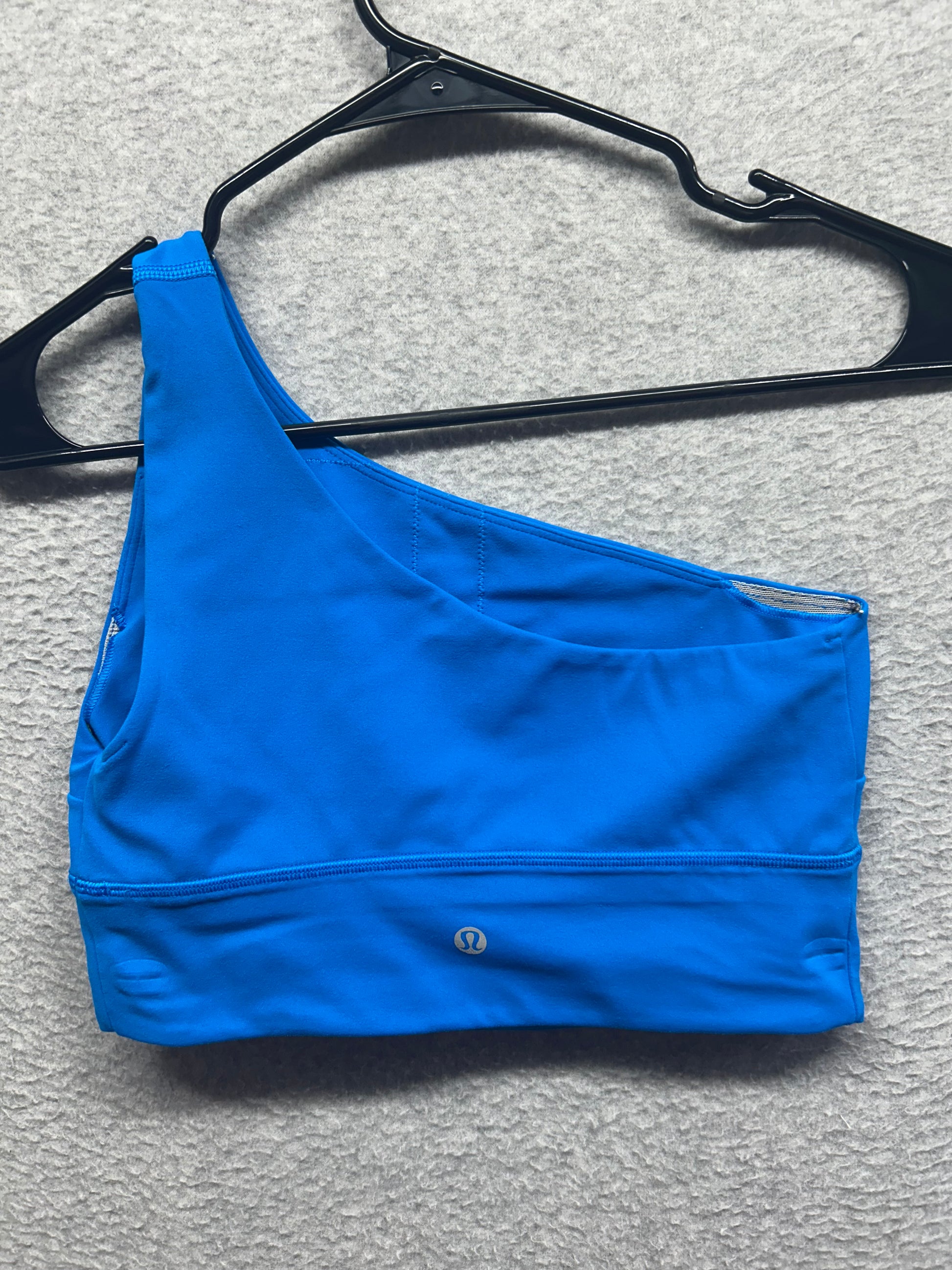 Lululemon Align Asymmetrical Bra Light Support, C/D Cup Size 8 Poolside